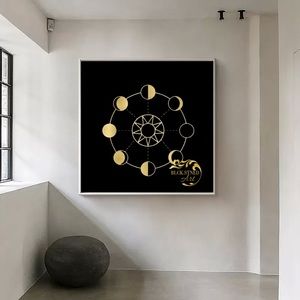 Geometric Moon 🌙 cycle Art